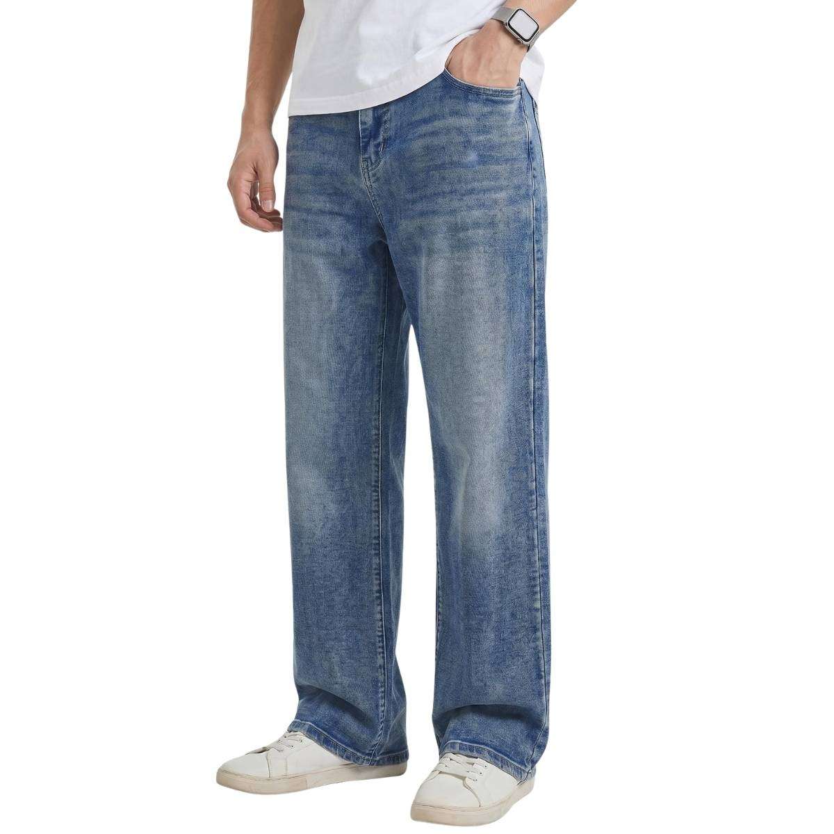 Men’s Y2K Wide Leg Loose Fit Vintage Carpenter Streetwear Jeans