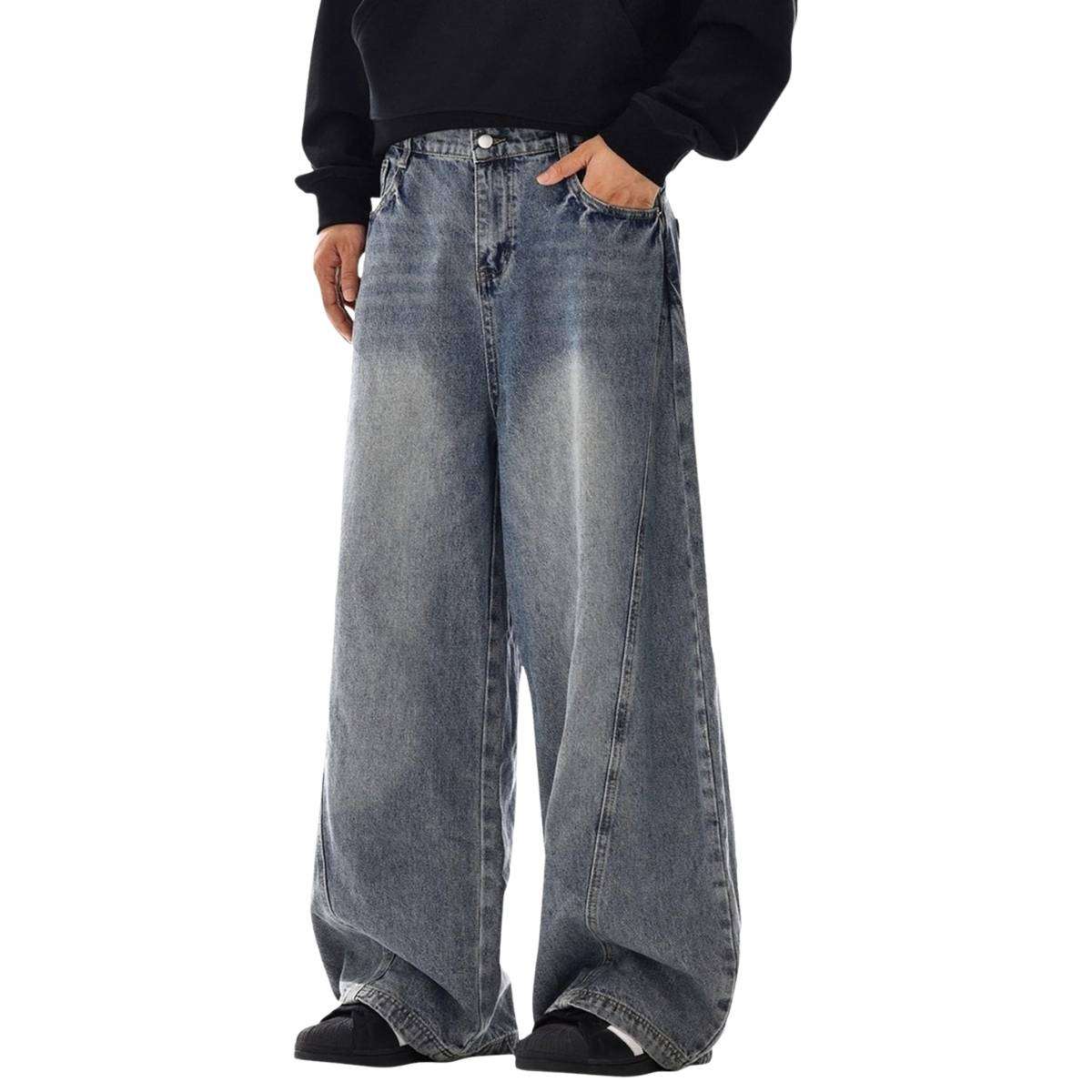 Men’s Y2K Baggy Wide Leg Jeans
