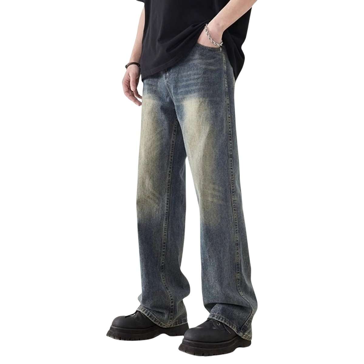 Men’s Y2K Baggy Wide Leg Jeans