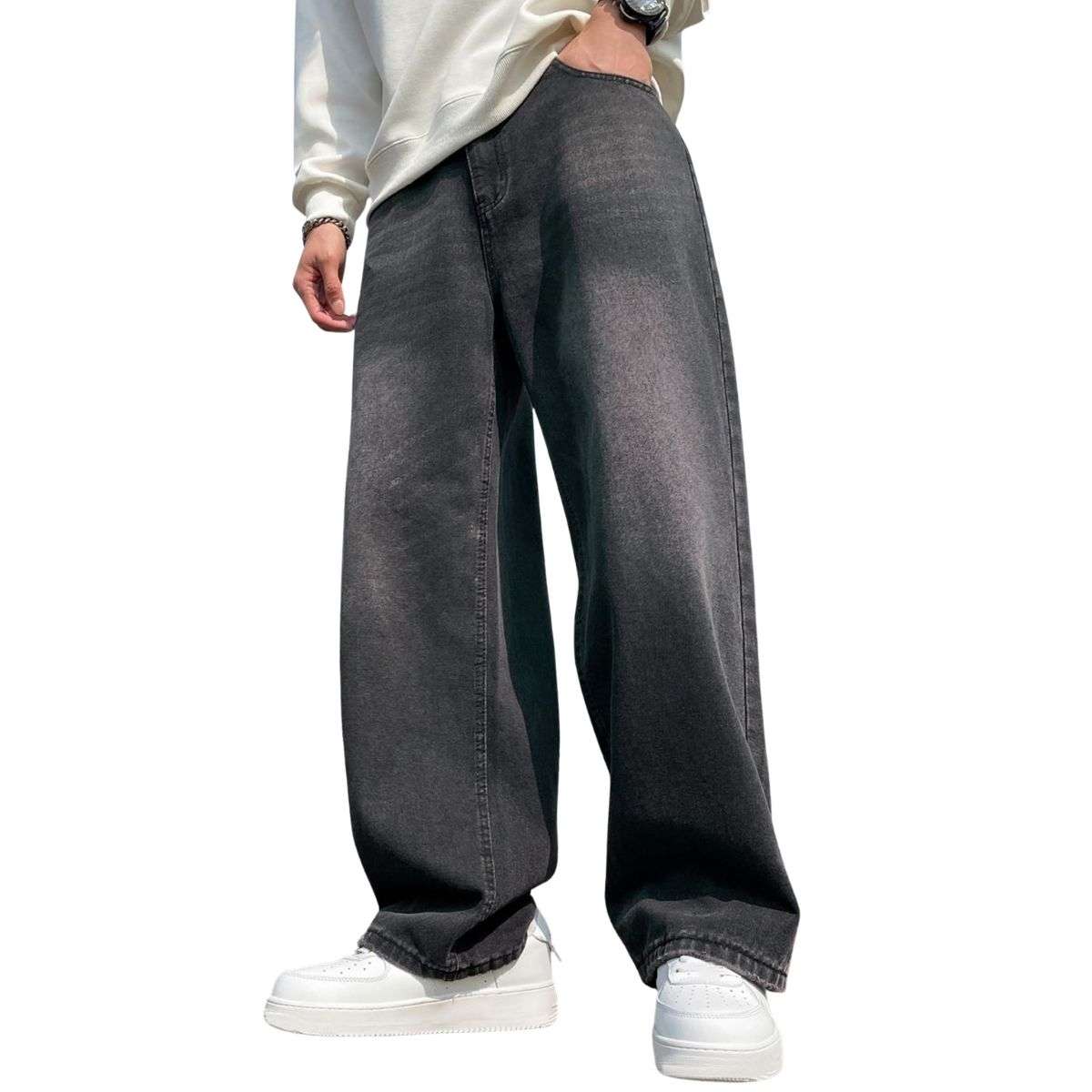Men’s Y2K Wide Leg Baggy Jeans