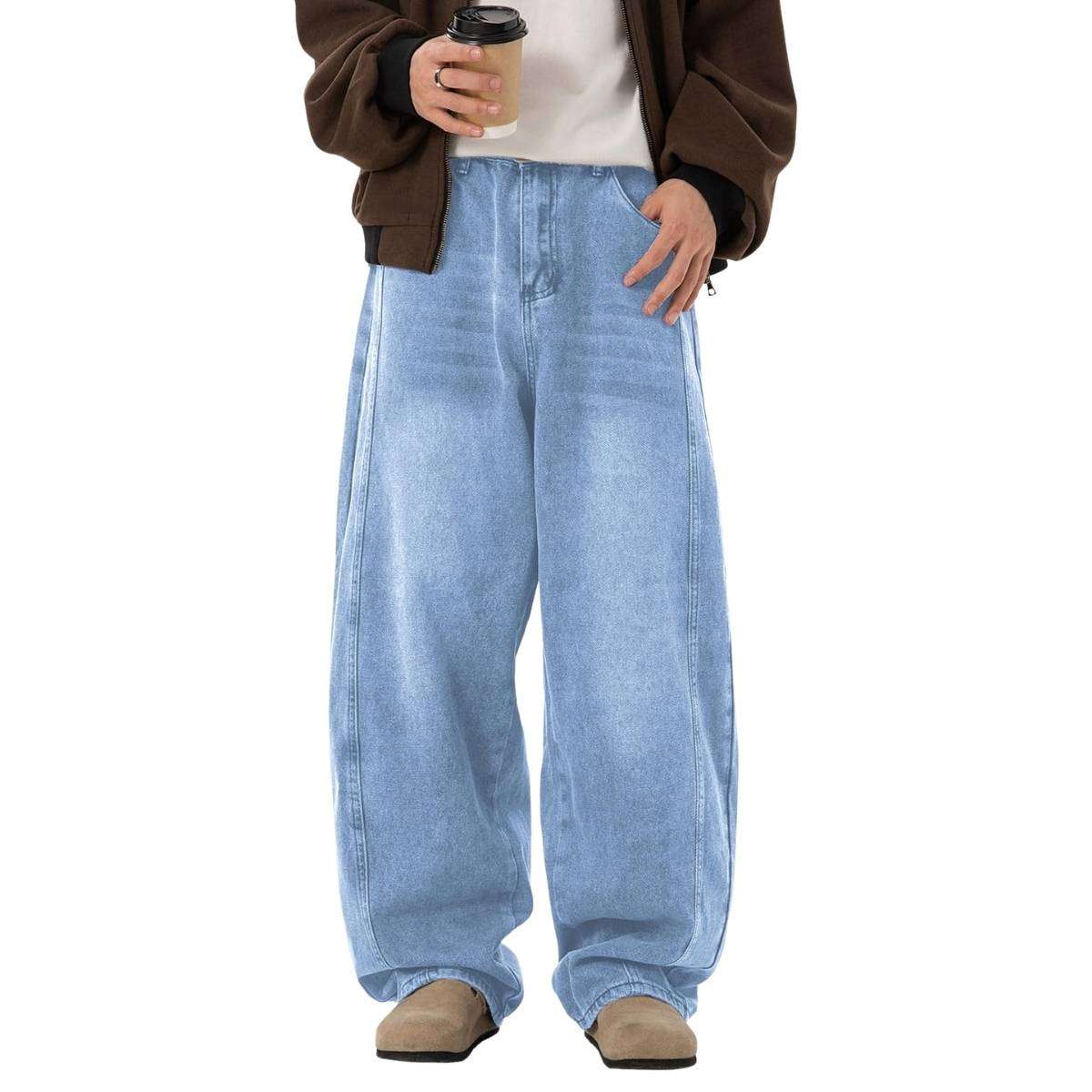 Men’s Y2K Baggy Wide Leg Jeans