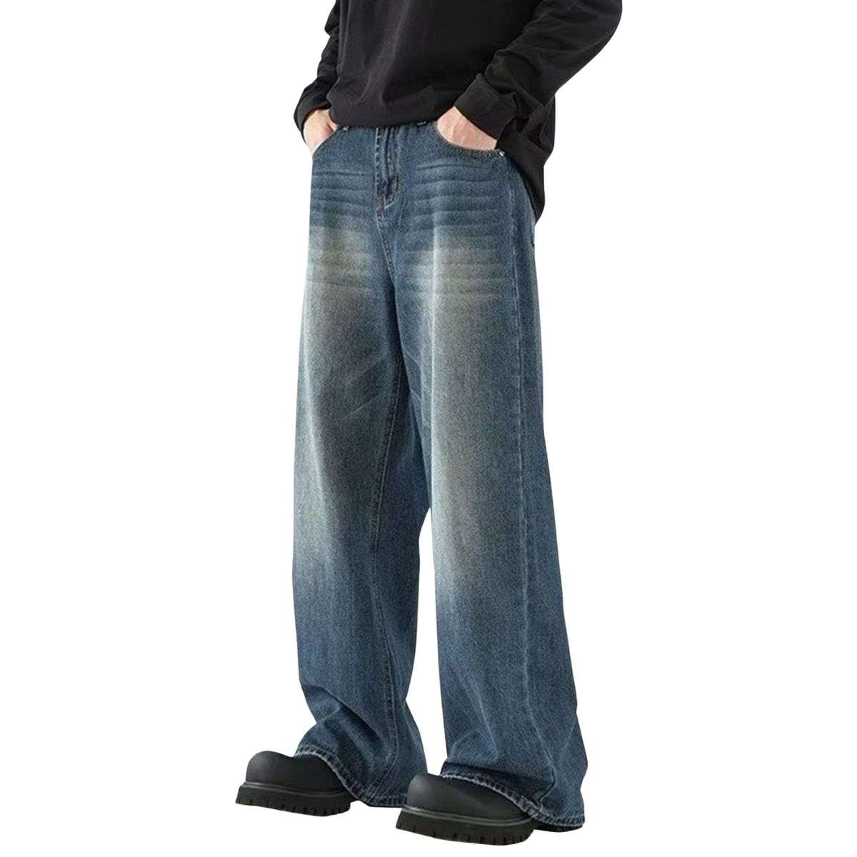 Men’s Y2K Baggy Wide Leg Jeans
