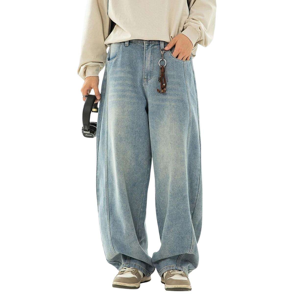 Men’s Y2K Baggy Wide Leg Jeans