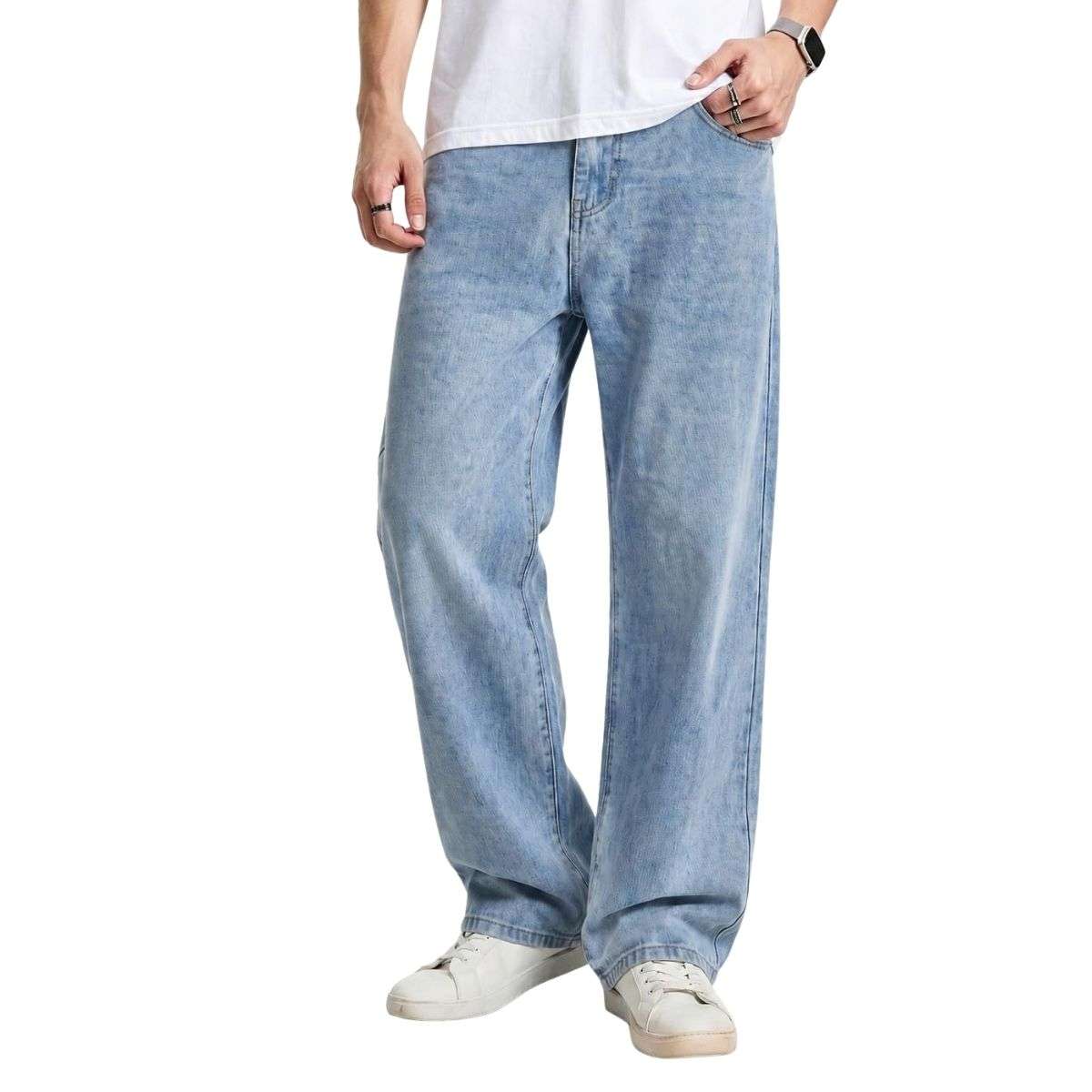 Men’s Y2K Wide Leg Loose Fit Vintage Carpenter Streetwear Jeans
