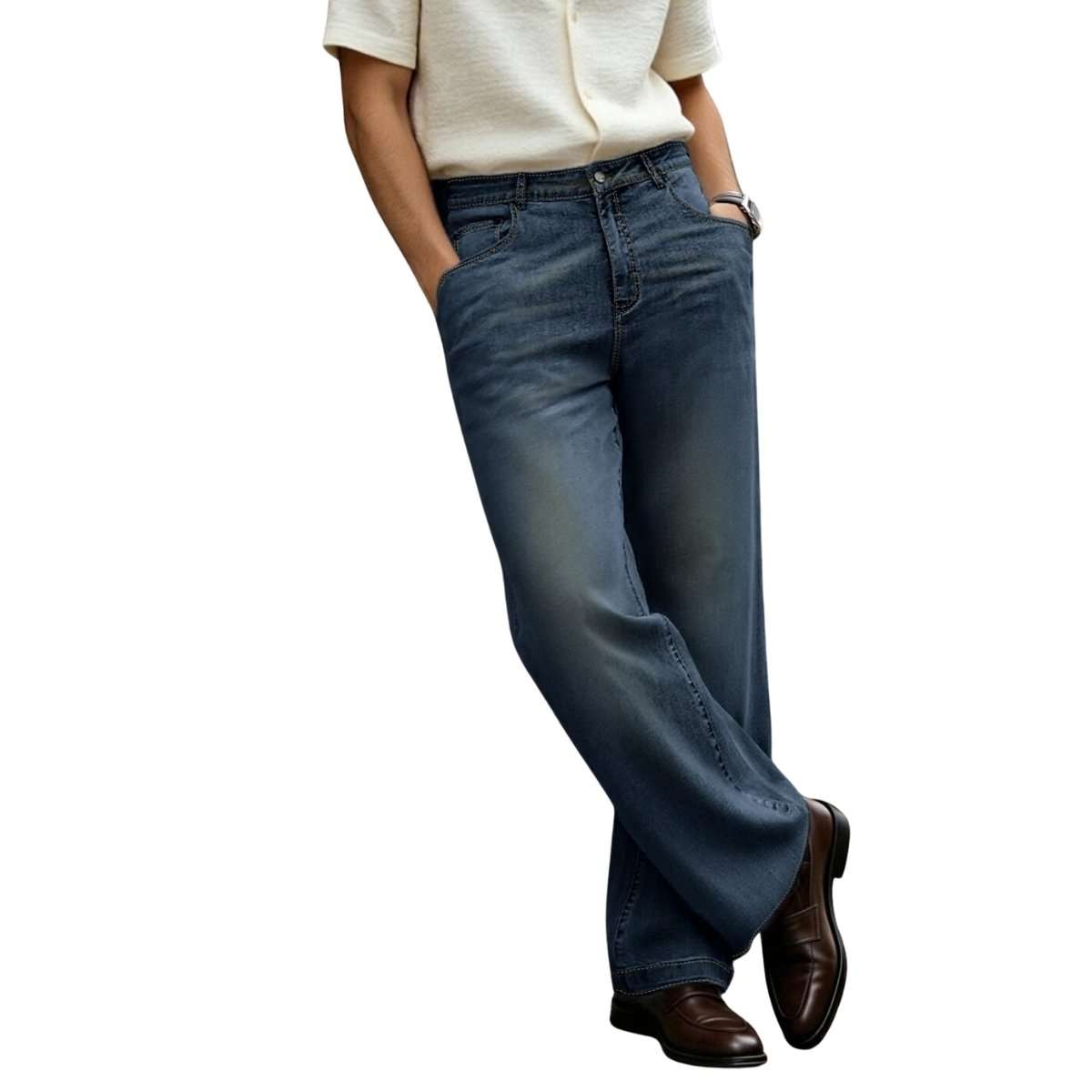 Men’s Baggy Bootcut Jeans