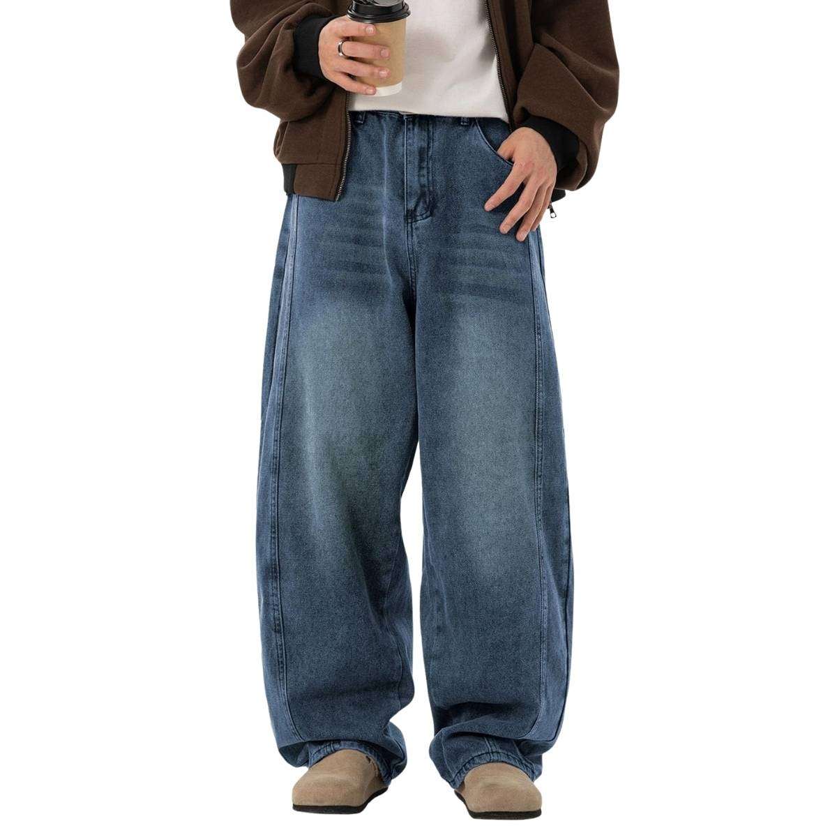 Men’s Y2K Baggy Wide Leg Jeans
