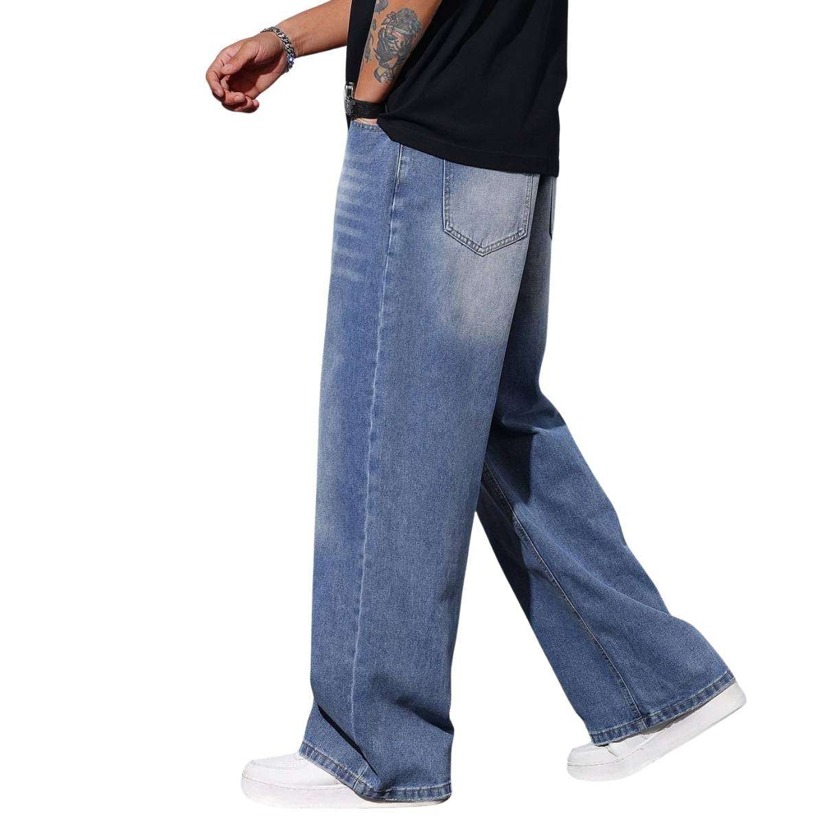 Men’s Y2K Wide Leg Baggy Jeans