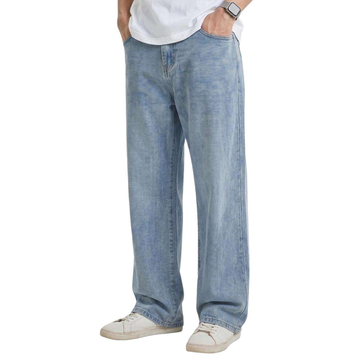 Men’s Y2K Wide Leg Loose Fit Vintage Carpenter Streetwear Jeans