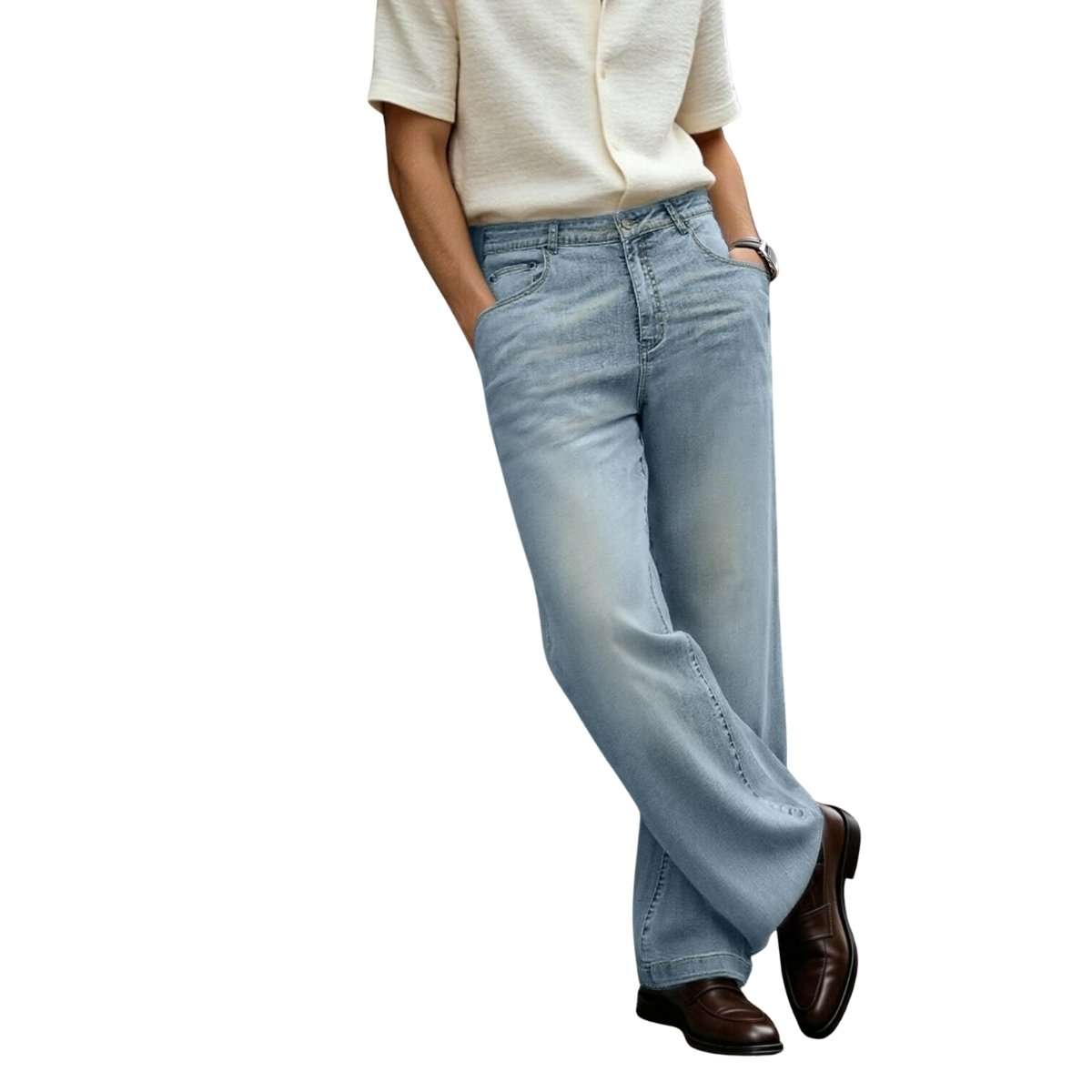 Men’s Baggy Bootcut Jeans