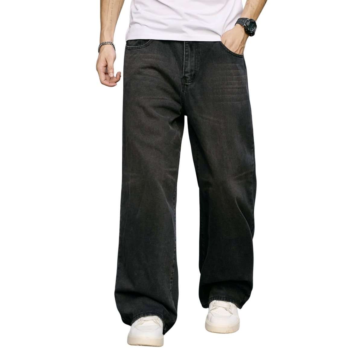 Men’s Y2K Wide Leg Baggy Jeans