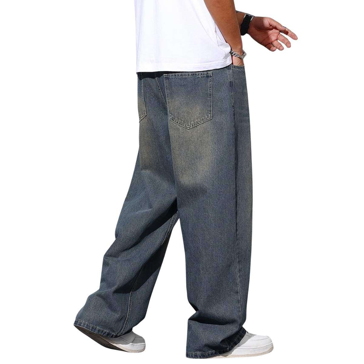 Men’s Y2K Wide Leg Baggy Jeans
