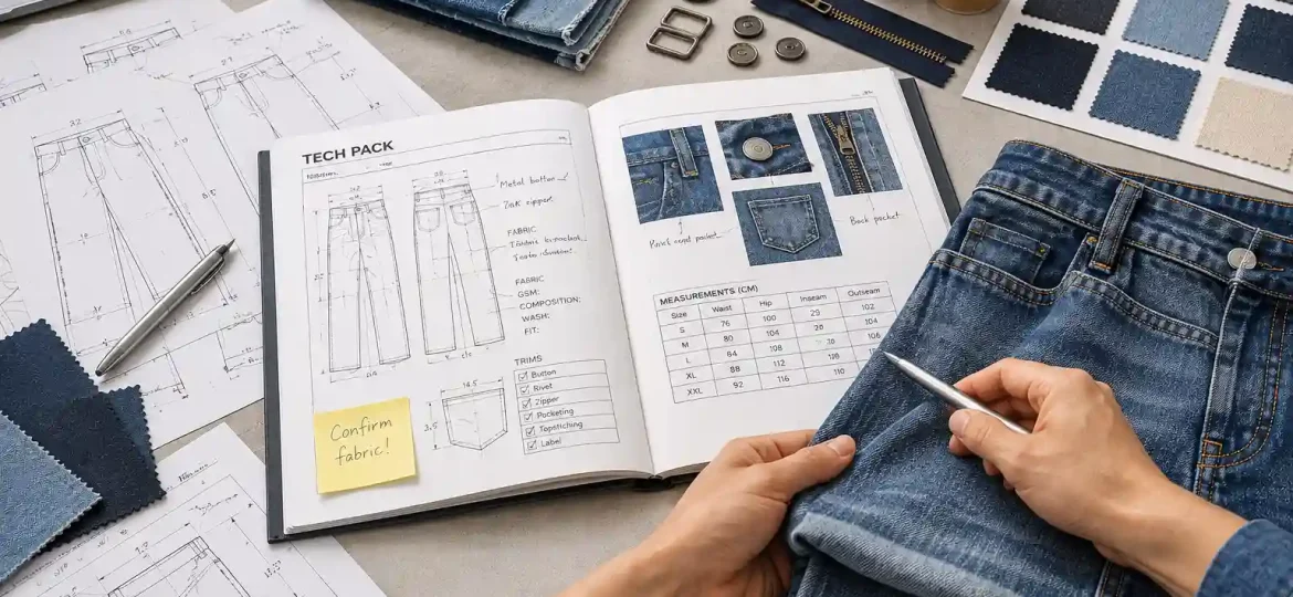 Comparing clothing manufacturer quotes using garment specifications and fabric samples